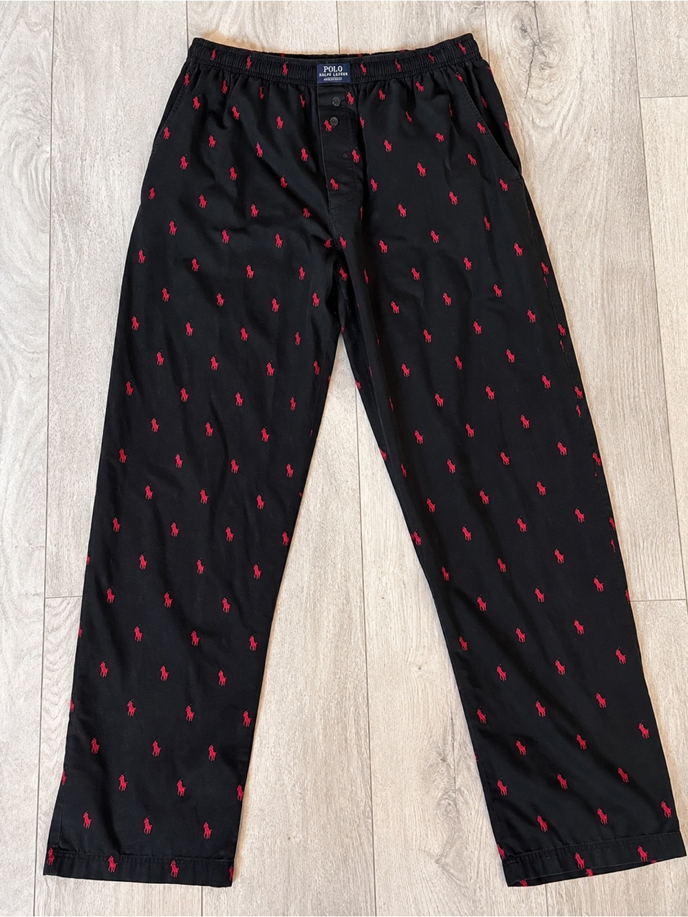 Polo Ralph Lauren Black Red Pony Pajama Pants Men’s M